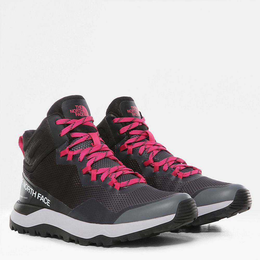 The North Face Hiking Boots Womens Australia - The North Face Activist Futurelight™ Mid Grey / Black